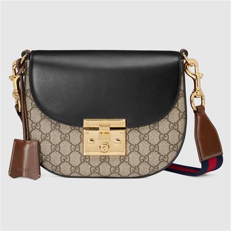 gucci padlock gg supreme shoulder bag second hand|how to open gucci bag.